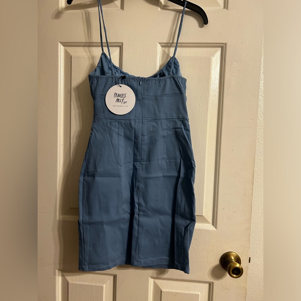 NWT Princess Polly Pavlo Mini Dress Blue - Picture 3 of 8
